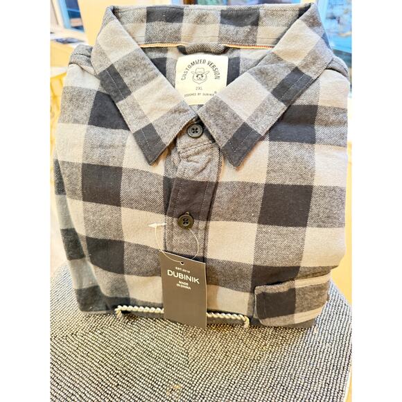 Dubinik Men’s Plaid Flannel Shirt – 2XL – New With Tags - Picture 6 of 11